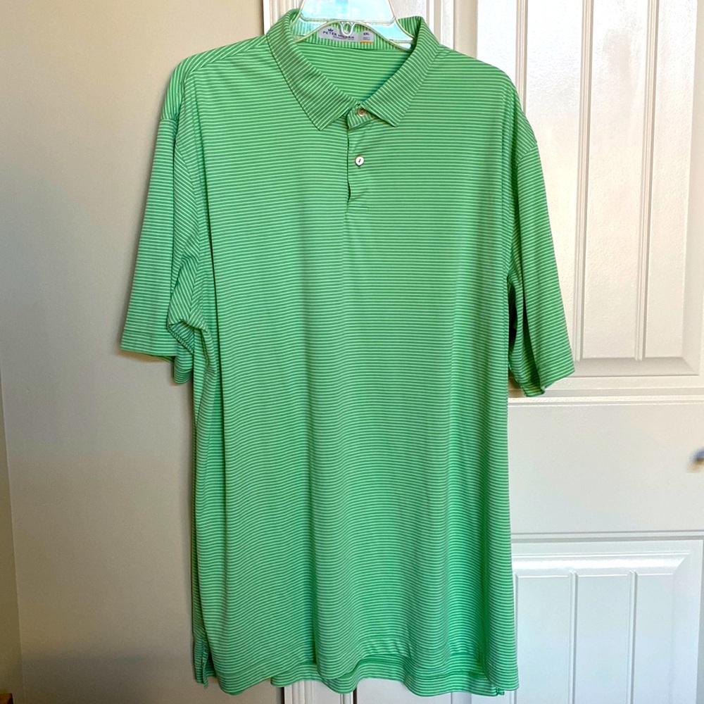 Mens XXL Peter Millar featherweight golf shirt with  UPF 50+